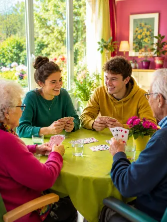 &eacute;tudiants en maison de repos
